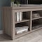 Flash Furniture 65" Gray Wash Oak 6 Cubby Open Storage TV Stand GC-MBLK66-GY-GG - alternate 10